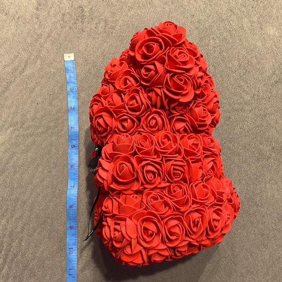 Flower Rose Red Teddy Bear Cute Gift ! - Picture 6 of 6